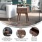 Emma and Oliver Beverly Mid-Century Modern Wooden Night Stand with Soft Close Drawer and Sleek Tapered Legs with Protective Floor Glides